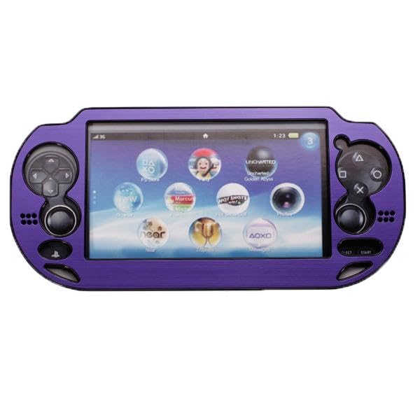 MERISHOPP PVC Protective Hard Case Cover for S.O.N.Y Play, Station PS Vita - Purple/ps5 case Bag/ps5 case Cover/ps5 case Plate/ps5 caset/ps5 case for Travel/ps5 case Hard/ps5 case Controller