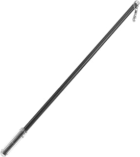 SHINEOFI Tiradores De Cortina Cromados Ajustables Para Ventanas Transparentes De Aleación De Aluminio Y Color Negro