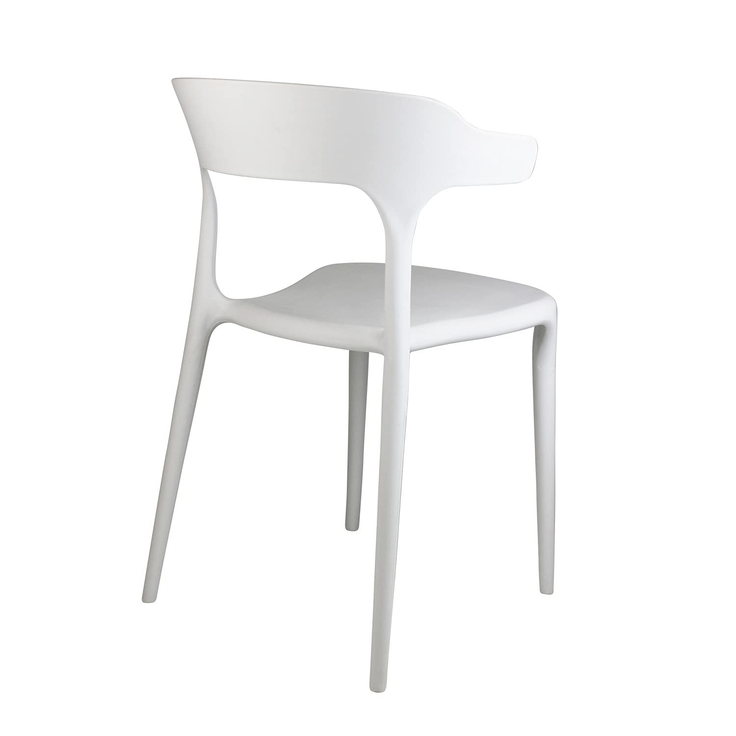 THINIA HOME Pack 4 Sillas de Exterior Apilables Madonna 74,3x47x47cm
