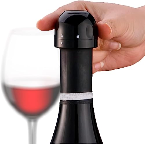 Tampa Hermética Rolha para Garrafa de Vinho, Champanhe e Espumantes: Fechamento com Trava Vedação de