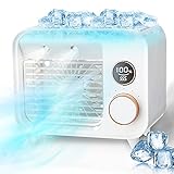 Portable Air Conditioner Fan, USB Personal Mini Air Cooler with 3-Speed,Rechargeable Air Cooler Fan,