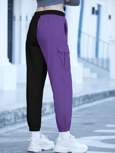 Image of SANGTREE Girls & Womens Drawstring Cargo Jogger Pants,3 Years - Women 3XL