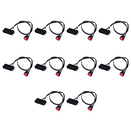 Cable puente de arranque ATX 24 pines con interruptor para fuente de alimentación PC de cobre