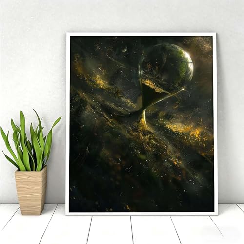 MEOSUEWI Diamond Painting Lager Reloj De Arena Cielo Pintura de Diamante para Adultos y Niños, Diamond Painting Kit Completo Accesorios DIY 5D Cuadro Punto de Cruz Bordados 60 x 80cm PjY4247 4-2