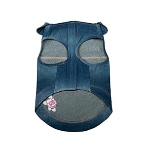 Dolly Doggy Parton Blue Denim Jacket with Collar for Dogs, Dog Apparel, Small Dolly Doggy Parton Blue Denim Jacket with Collar for Dogs Dog Apparel Small