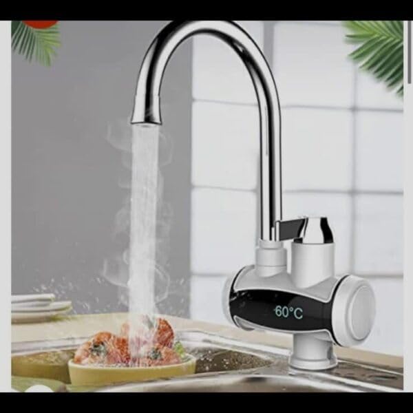 Electric Instant Hot Water Tap, Digital Temperature Display, Kitchen Sink Faucet Heater
