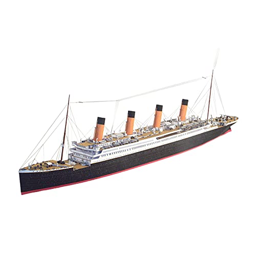 Image of British Titanic Ship DIY Puzzle Assemble Paper Model Kit Desktop Decoration