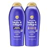 OGX Shampoo and Conditioner Set, Thick and Full + Biotin and Collagen, Purple, Helps Thicken and Texturize Hair, Ideal for Flat to Medium Volume Hair, 25.4 FL OZ, 2 Pack
