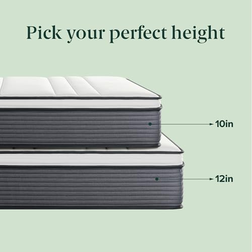 Zinus 12 Inch True Support Hybrid Mattress [New Version], Twin, Fiberglass Free, Medium Feel, Motion Isolation, Certified Safe Foams & Fabric, Mattress in A Box by Zinus - Image 7