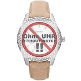 Fossil Uhrband Wechselarmband LB-ES2997 Original Ersatzband ES 2997 Uhrenarmband Leder 18 mm Beige