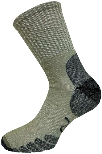 Eurosock Outdoor Crew All-Around Med Weight Hiking Socks-Green-XL