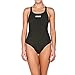Produktbild arena Damen Sport Badeanzug Solid Swim Pro (Schnelltrocknend, UV-Schutz UPF 50+, Chlorresistent), Black-White (55), 44