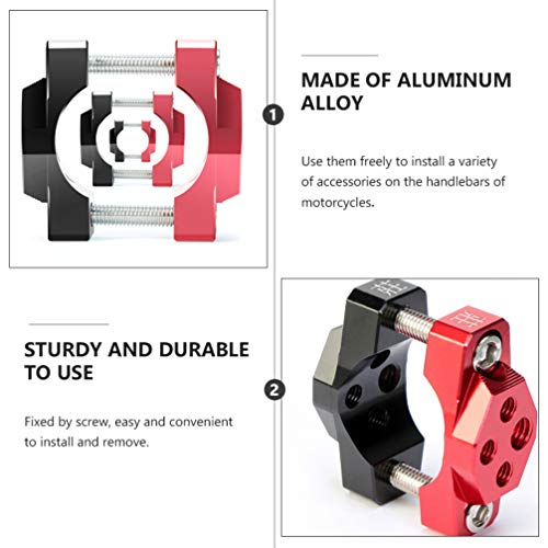 FAVOMOTO Suporte de Liga de Alumínio Braçadeira Suporte Holofote para Scooter Bicicleta Motocicleta