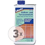 Lithofin® Balkon- und Terrassendicht 3 l - Imprägnierung - Schützt wasserabweisend - Verlängert die Lebensdauer