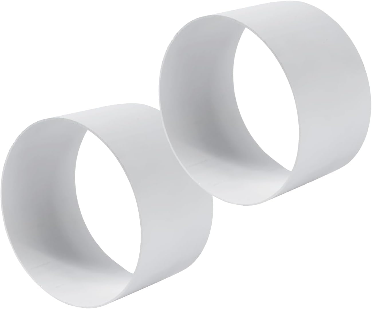 Vent Systems Women's White 150 Mm 2 Pack Duct Connector - Plastic Hvac Ducting Fittings - Dryer Air Ventilation System Tube Adapter - For Rigid Vent Hose Pipe