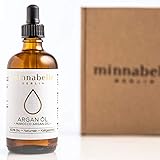 BIO Arganöl 100ml für Haare, Haut & Gesicht, Argan Oil, Argan Öl 100% rein & kaltgepresst original aus Marokko, Anti-Falten Anti-Aging Serum, nur frische Argannüsse aus zertifiziert biologischem Anbau