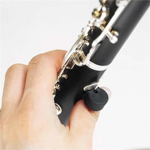 Clarinet Thumb Rest 10Pcs Adjustable Clarinet Thumb Rest Oboe Woodwind Finger Support With Pad for Clarinet oboe - Thumbnail 4