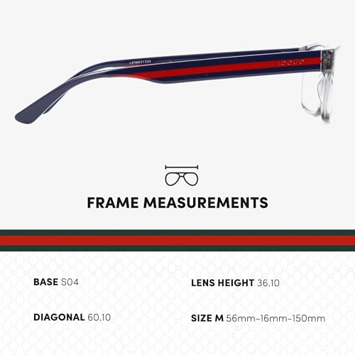 Image of Gucci GG0752O Designer Fashion Eyeglasses Stylish Rectangular Frame Eyewear with Luxury eSHADES Kit - Embrace Sophistication and Elegance