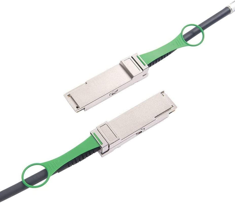 Image of 10Gtek 40G QSFP+ DAC Cable - 40GBASE-CR4 Passive Direct Attach Copper Twinax QSFP Cable for Juniper QFX-QSFP-DAC-0.3M Devices, 0.3-Meter