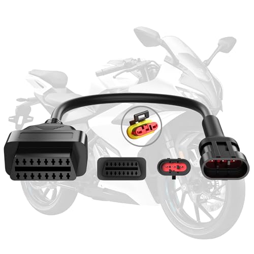 Motorcycle OBD2 Adapter Cable for CFMOTO Motorcycles OBD Diagnostic Cable 3Pin to 16Pin