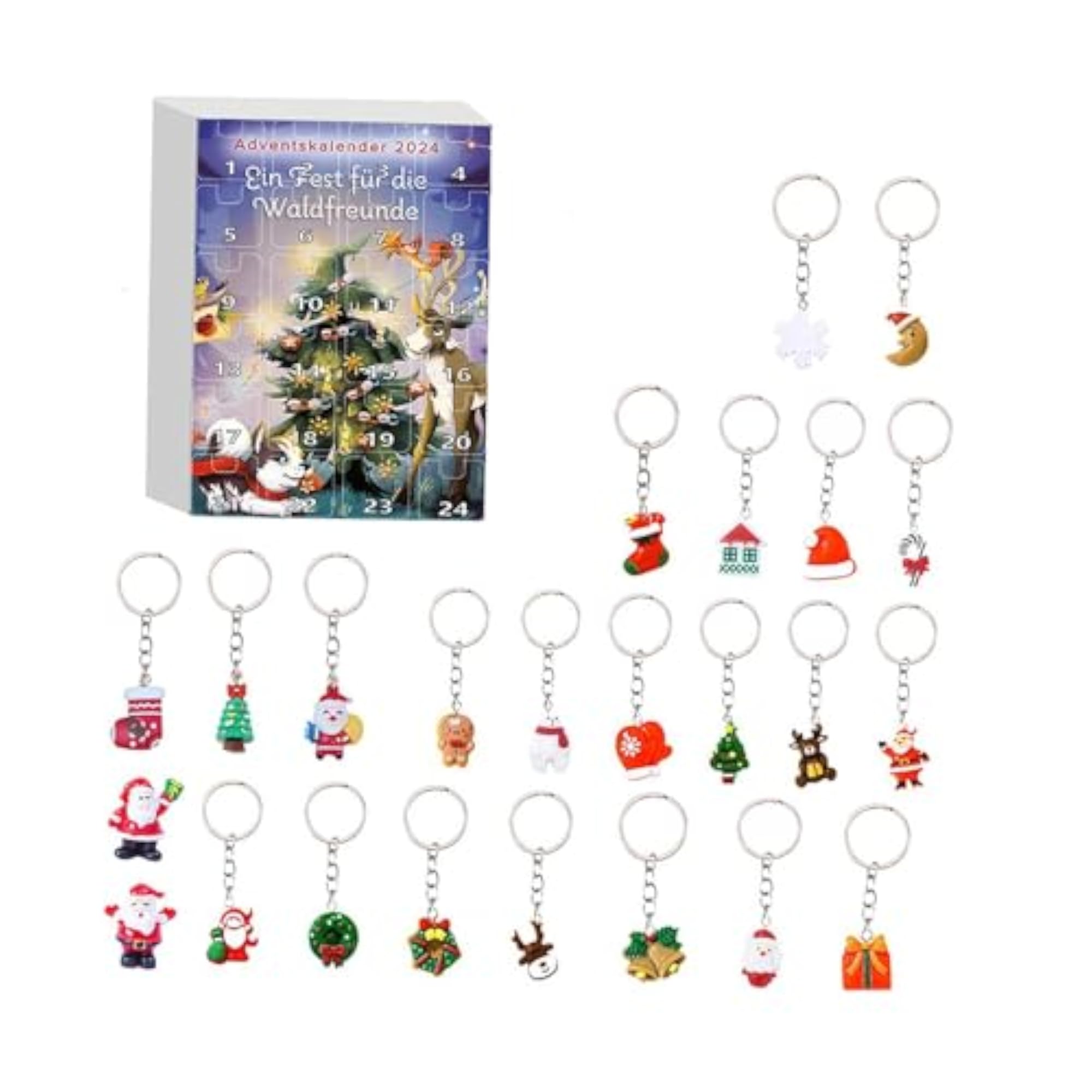 24 Pieces Christmas Tree Hanging Figurine Ornaments