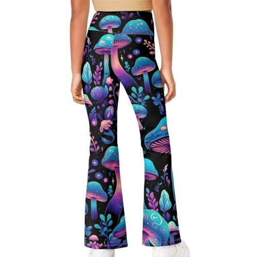 Pantalones acampanados de hongos de tiro alto de moda boho 4
