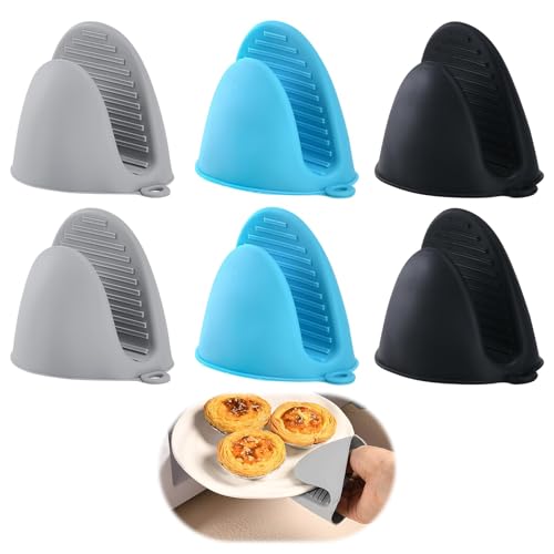 3 Paar Mini Silikon Ofenhandschuhe Hitzebeständig – Rutschfeste Topflappen & Backhandschuhe für Küche, Backen, Kochen, Grillen – Lebensmittelecht, Langlebig, Weich mit Griffschutz – Ideal für Toaster, 3 Paar Mini Silikon Ofenhandschuhe Hitzebeständig – Rutschfeste Topflappen & Backhandschuhe für Küche, Backen, Kochen, Grillen – Lebensmittelecht, Langlebig, Weich mit Griffschutz – Ideal für Toaster,
