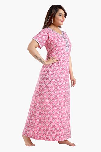Image of TRUNDZ Printed Pure Cotton Nighty(10323)