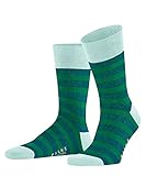FALKE Sensitive Mapped Line Herrenstrümpfe sind halbhoch und fusselfrei; Passform und Farbe bleiben bei den Socken ohne Bund erhalten auch nach mehrmaligem Waschen; Diese Männersocken sind bei 40°C im Wollwaschgang zu waschen