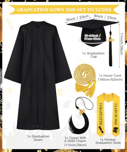 Robe de graduation 2026 costume officiel pour fêter les diplômés - 3