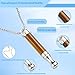 Anxiety Breathing Necklace with Resistance, Quit Smoking Necklace with Mint Filter, Tiger Eye Stone Quit Vaping Tool with Air Filter, Anxiety Relief Breathing Tool