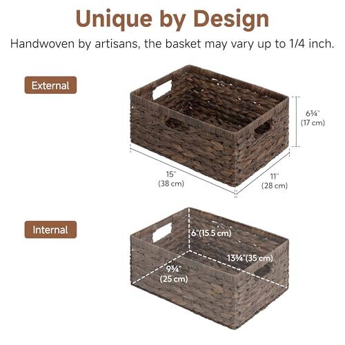 Image of StorageWorks Wicker Storage Baskets,Decorative Baskets for Home Decor,1Pack