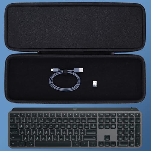 Funda rígida Lebakort para Logitech MX Keys S (Graphite) miniatura 2
