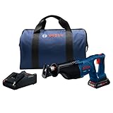 BOSCH Power Tools Reciprocating Saw Kit - CRS180-B15 18V D-Handle Saw w/ (1) 4.0 Ah CORE Battery