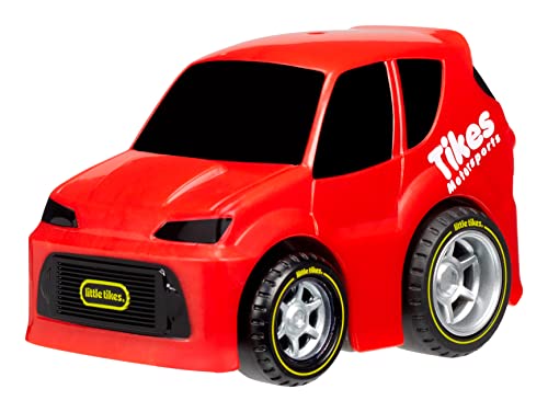 Little Tikes My First Cars Crazy Fast Cars Tuner Car (Red) Pullback Toy Car Vehicle with Epic Speed and Distance, Goes up to 50 ft