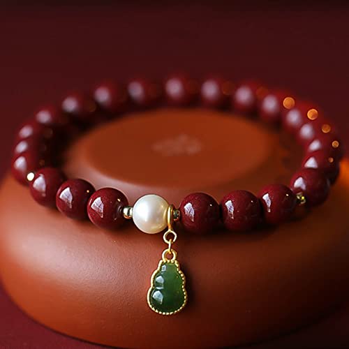 Feng Shui Amulette de Jade et Cinabre le Cadeau Idéal de Bonne Chance et Protection
