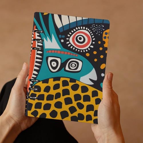 Carnet de notes A5 rechargeable motif animal multicolore