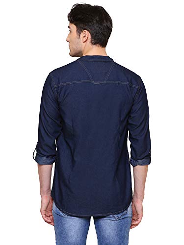Image of Kuons Avenue Men's Short Denim Kurta | Kurta Shirt for Men