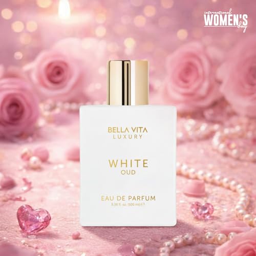 Image of Bellavita Luxury White Oud Eau de Parfum | 100 ml (3.4 fl.oz.) | Perfume for Men and Women | Fruity, Artemisia Lemon, Freesia, and Tobacco Notes | Long Lasting Unisex Fragrance