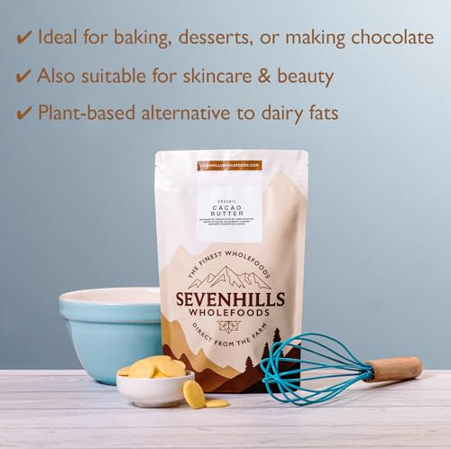 Sevenhills Wholefoods Organic Cocoa/Cocoa Butter, Waffles, 500 g