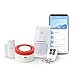 Garza Smart - Kit Sistema de Alarma Inteligente Wifi para el hogar, Sirena 120 dB, Sensor Movimiento y Apertura de Puertas/Ventanas, Alarma sin cuotas, Wifi 2,4 GHz, Control remoto a través de app