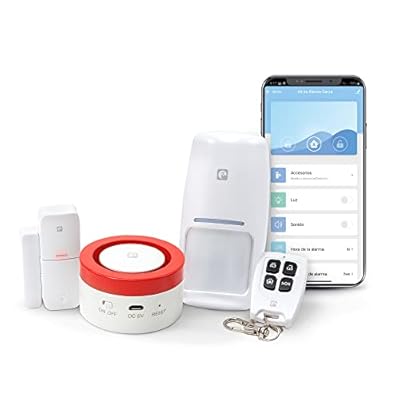 Garza Smart - Kit Sistema de Alarma Inteligente Wifi para el hogar, Sirena 120 dB, Sensor Movimiento y Apertura de Puertas/Ventanas, Alarma sin cuotas, Wifi 2,4 GHz, Control remoto a través de app | Ya disponible en tu tienda friki favorita! En mundofriki.es!