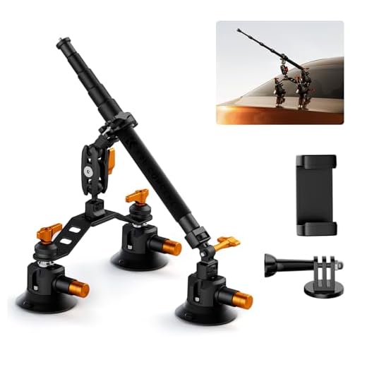 K&F CONCEPT Triple Suction Cup Mount Kit