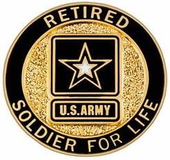 MilitaryBest Soldier for Life Retired Lapel Pin