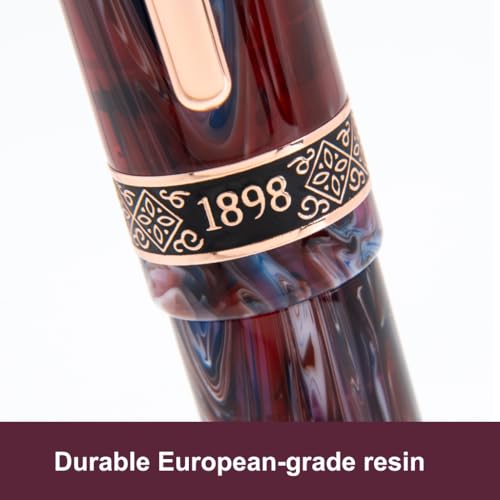 Conklin 1898 Fountain Pen, Misto Purple - Flex Nib | Luxury Writing Instrument with Unique Resin Blend | JoWo Stainless  - Additional View