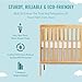 Dream On Me Synergy 5-In-1 Convertible Crib In Natural, Greenguard Gold Certified