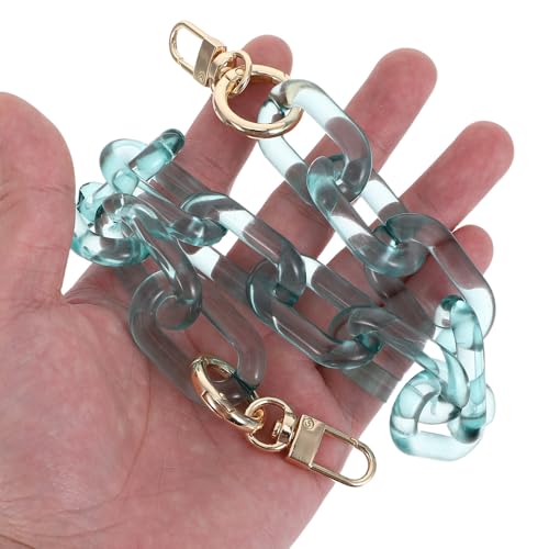 Cadena de acrílico para bolsos con eslabones transparentes de alta resistencia pack de 2 5