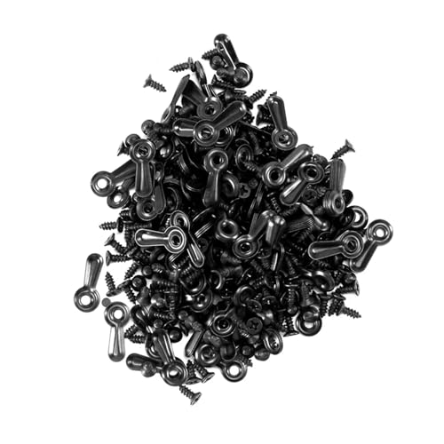 Image of Picture Frame Backing Clips 1000Pcs Picture Turn Button Fasteners Photo Frame Hardware and 1000 Screws for Craft, Hanging, Drawing, Black for Hanging Pictures