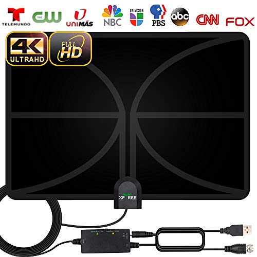 TV Antenna, 2020 New Indoor Amplified HD Digital TV Antenna 130 Miles Range