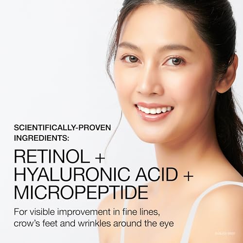 Neutrogena Rapid Wrinkle Repair Retinol Pro+ Anti-Wrinkle Eye Cream, Targeted Eye Cream for Wrinkles & Dark Circles, Formulated without Fragrance,